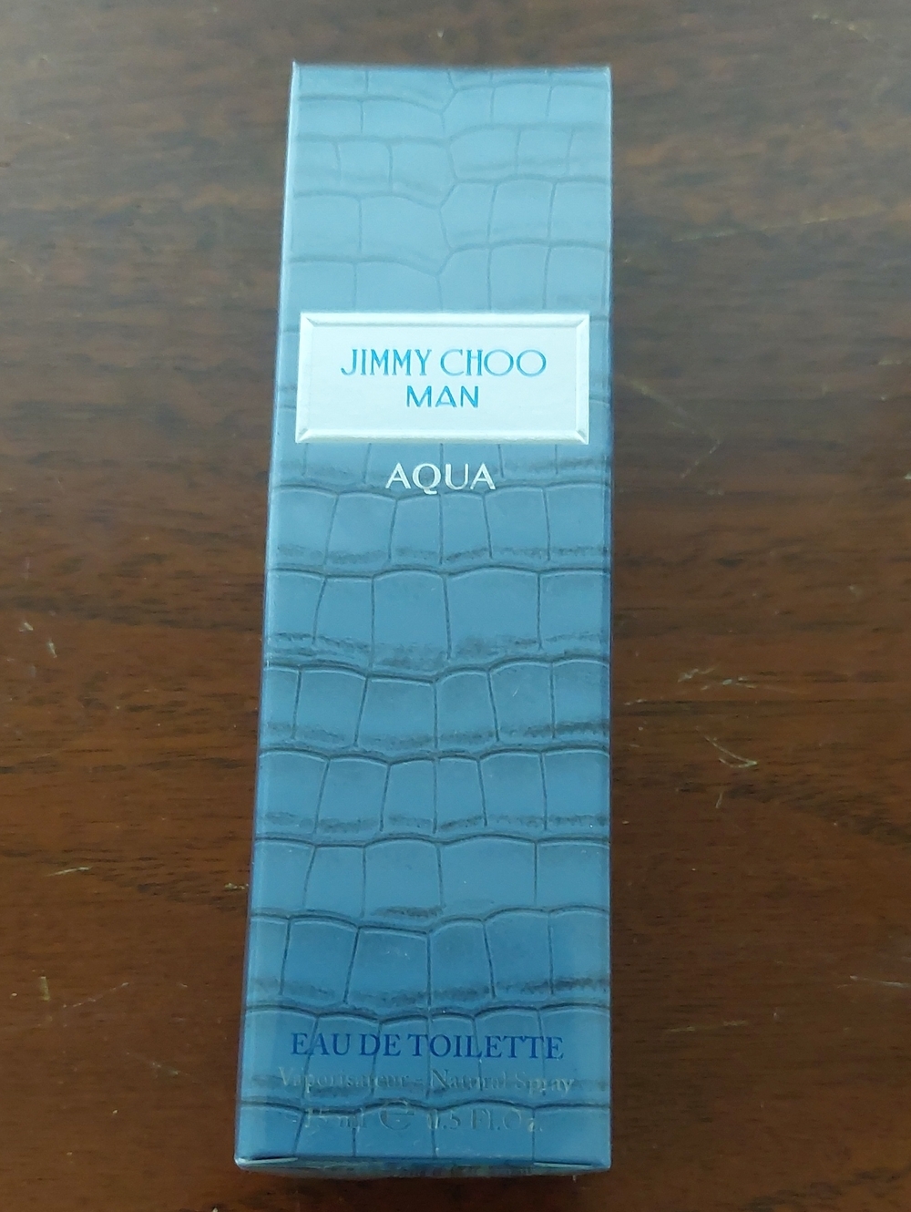 Jimmy Choo Man Aqua - Blue Croc-Embossed Box